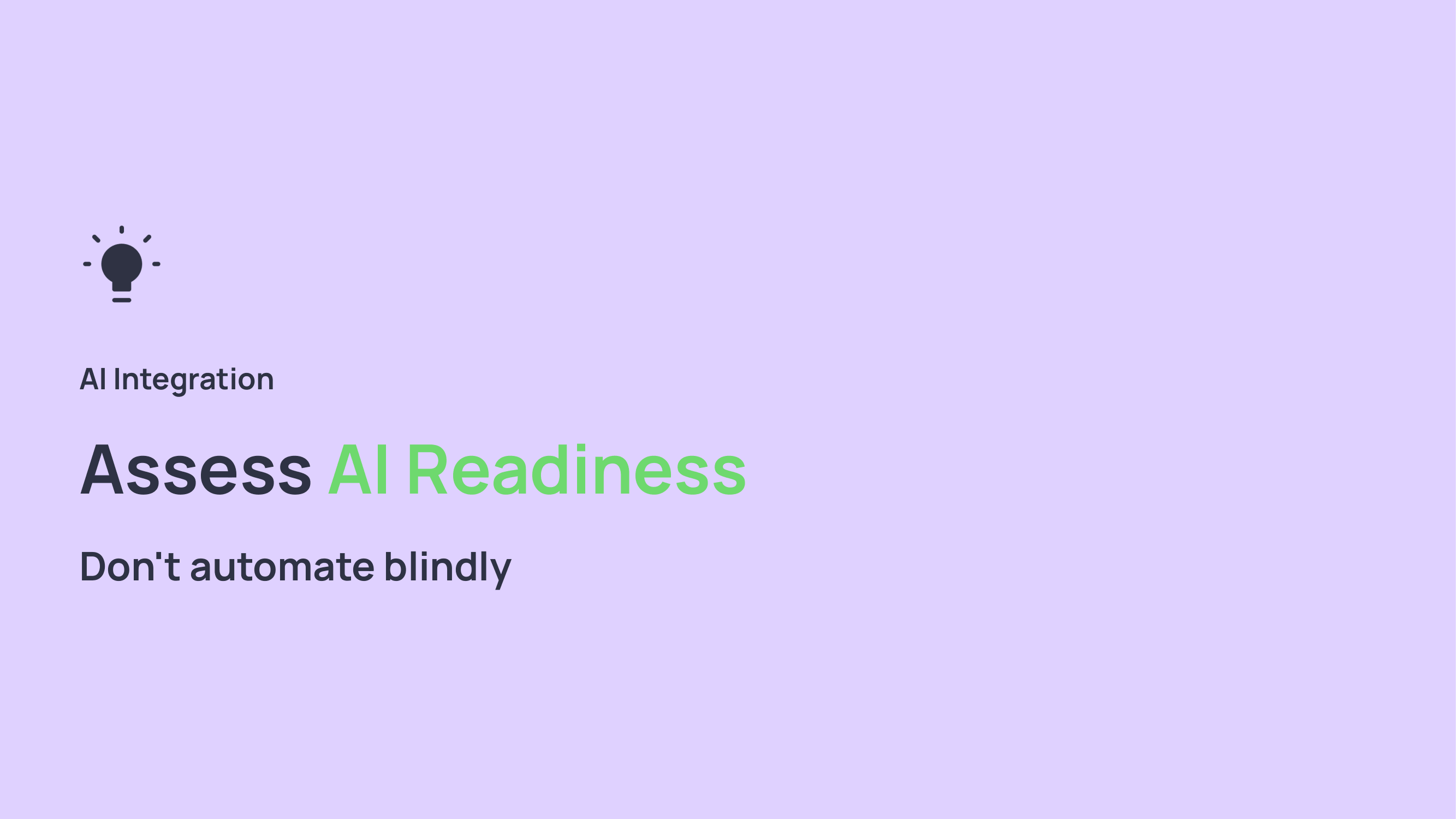Insights "AI Readiness"