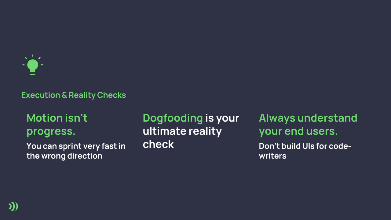 Insights "Execution & Reality Checks"